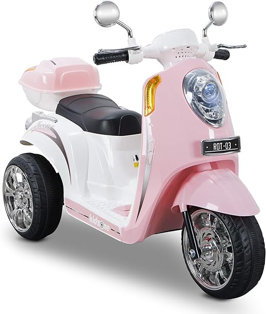 Amazon.com: Kidzone Ride On Motorcycle Toy 3-Wheel Battery Powered Motorbike for Kids Aged 3+ Yea... | Amazon (US)