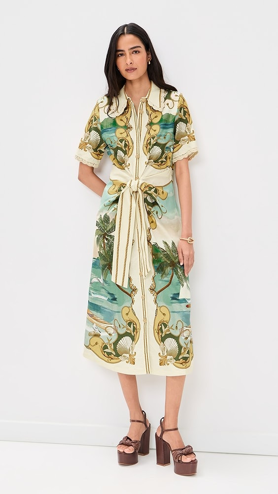 Royal Sea Multicolor Midi Dress | Shopbop