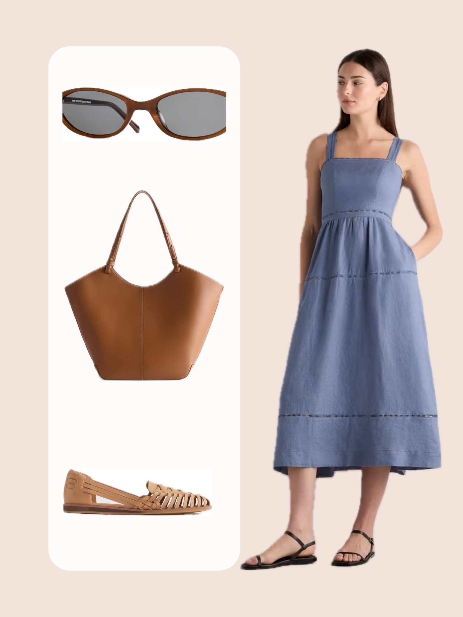 | European linen dress | tote bag | summer flats | sunglasses | travel outfit | classy dress |

#LTKootd #LTKWedding #LTKTravel