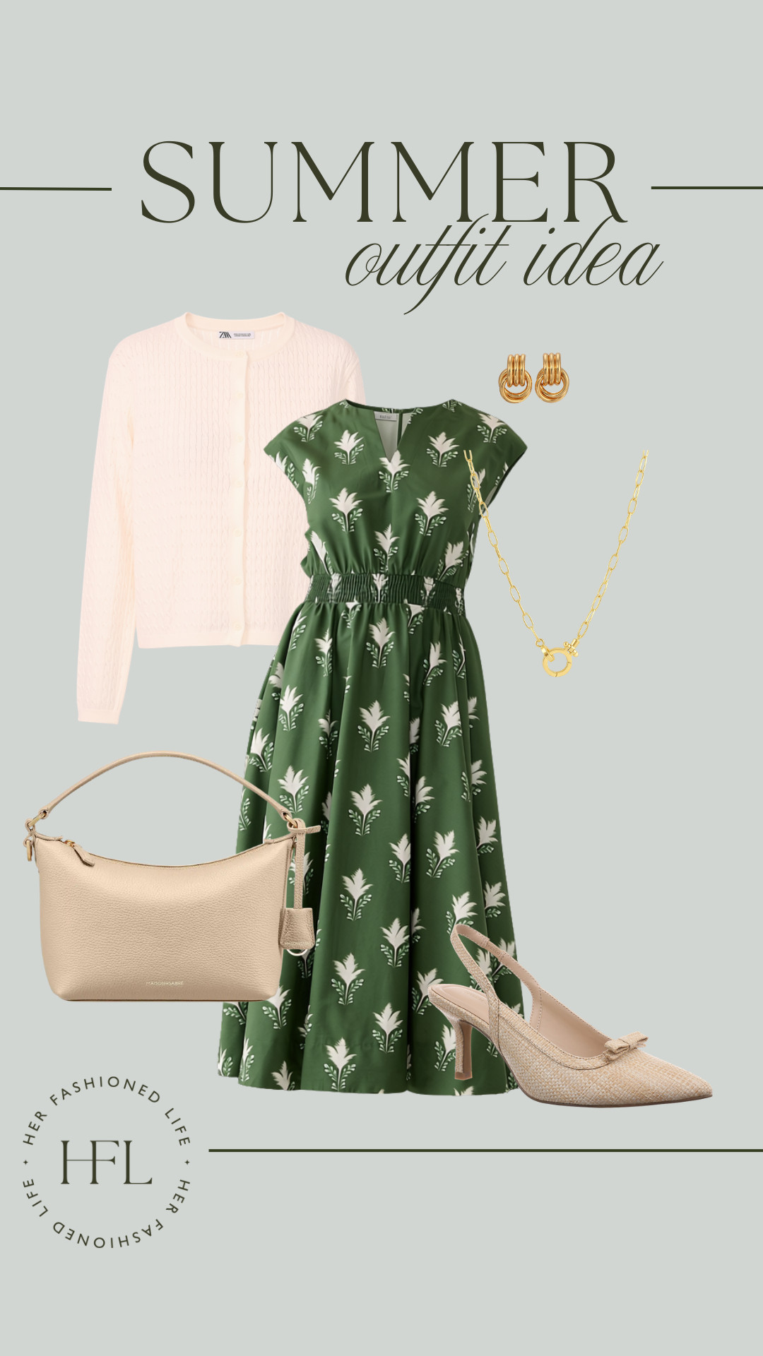 Loving this green print dress from @Belk, perfect for summer. 

 #LTKootd #LTKSeasonal #LTKOver40