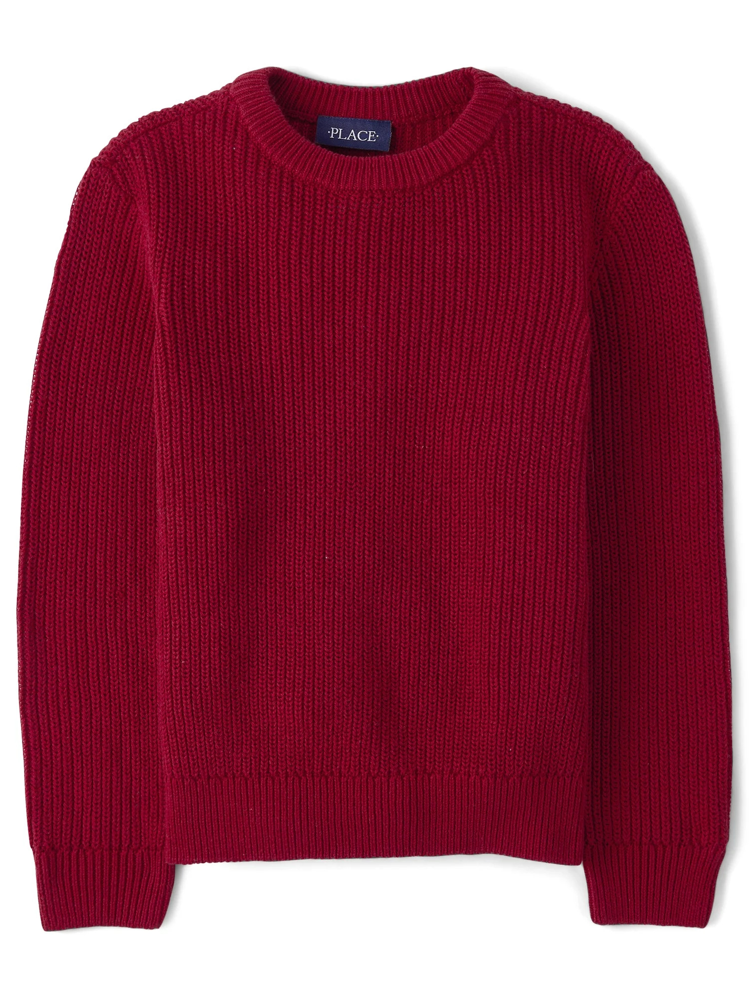 The Children's Place Boys Long Sleeve Crewneck Shaker Stitch Sweater, Sizes S-XXL | Walmart (US)