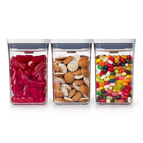 OXO Good Grips 3-PC Small Square Short POP Container Set | Amazon (US)