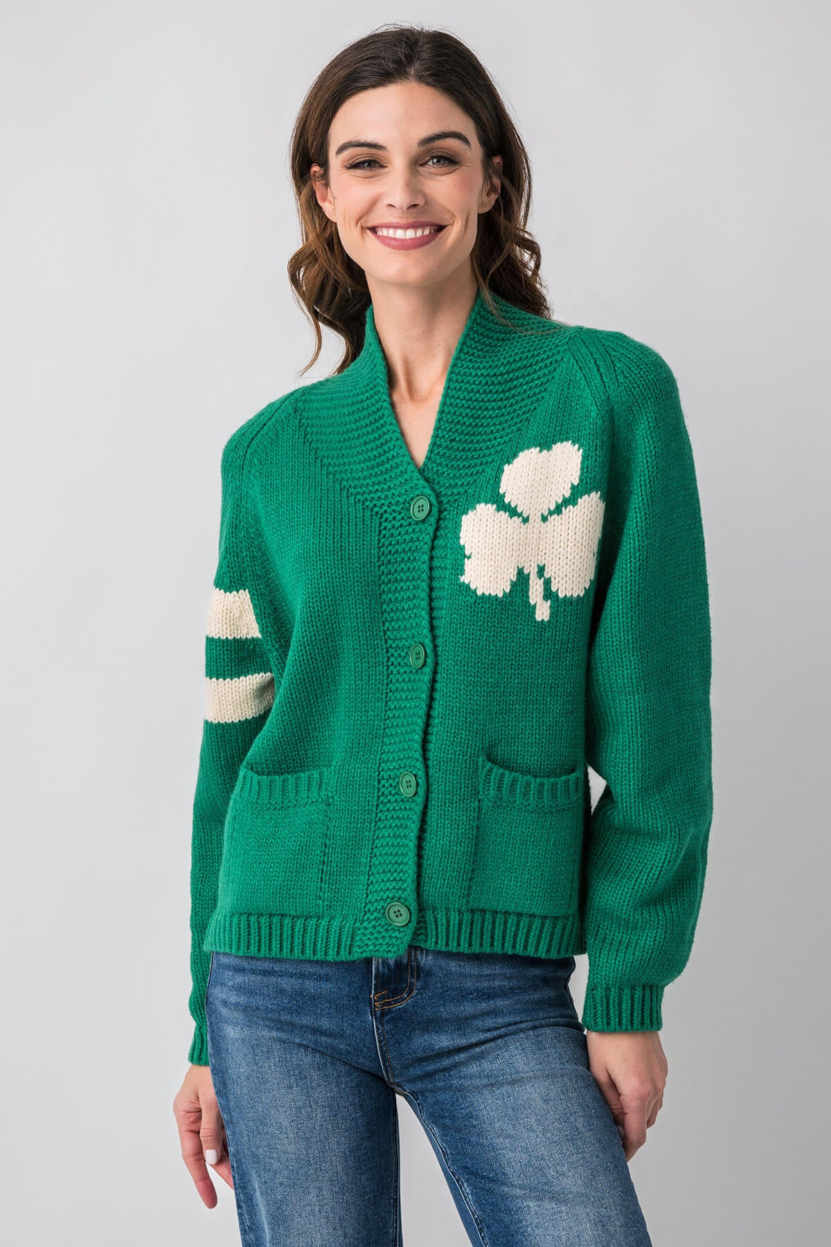 Pink Pineapple Irish Cardigan | Social Threads