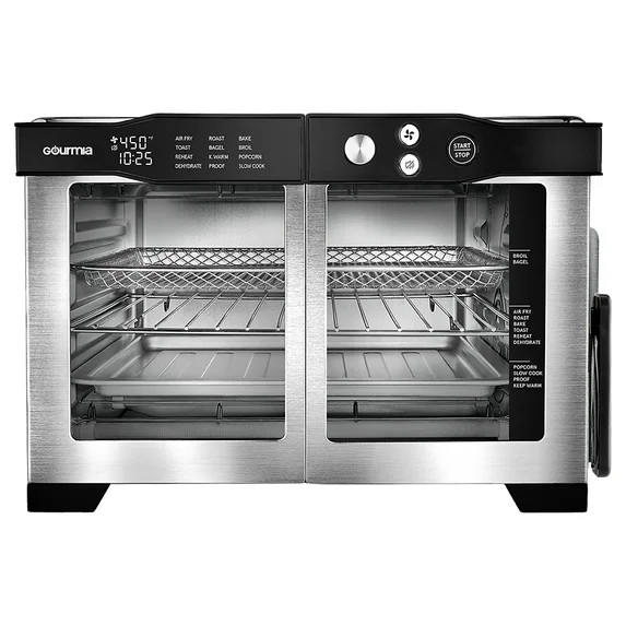 Gourmia French Door 6-Slice Digital Toaster Oven Air Fryer with Integrated Temperature Probe, 24L... | Walmart (US)