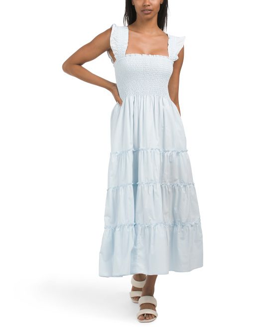 Cotton Sleeveless Maxi Dress | TJ Maxx