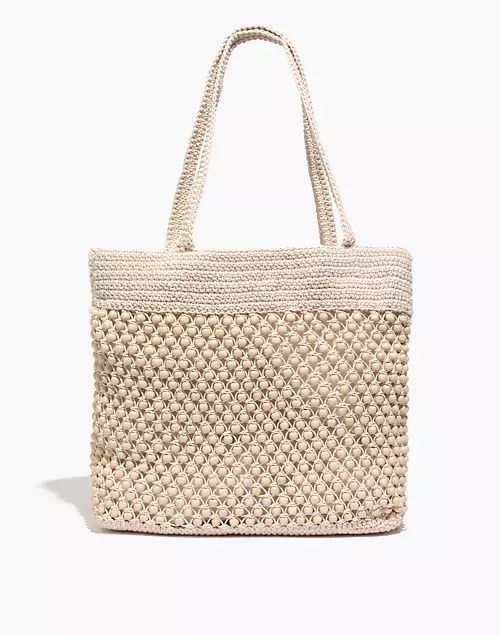 The Beaded Crochet Tote Bag | Madewell
