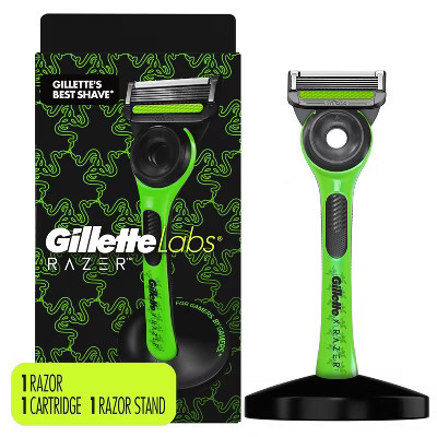 RAZER + Gillette Labs Exfoliating Bar Razor + 1 Razor Blade Refill & Premium Magnetic Stand | Target