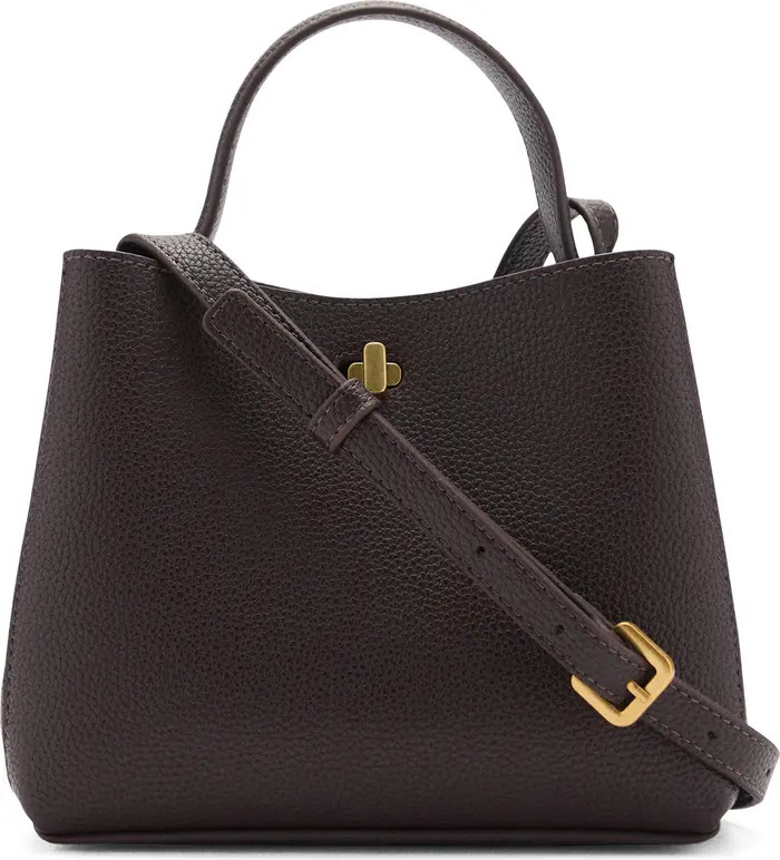 MANGO Mini Faux Leather Top Handle Bag | Nordstrom | Nordstrom