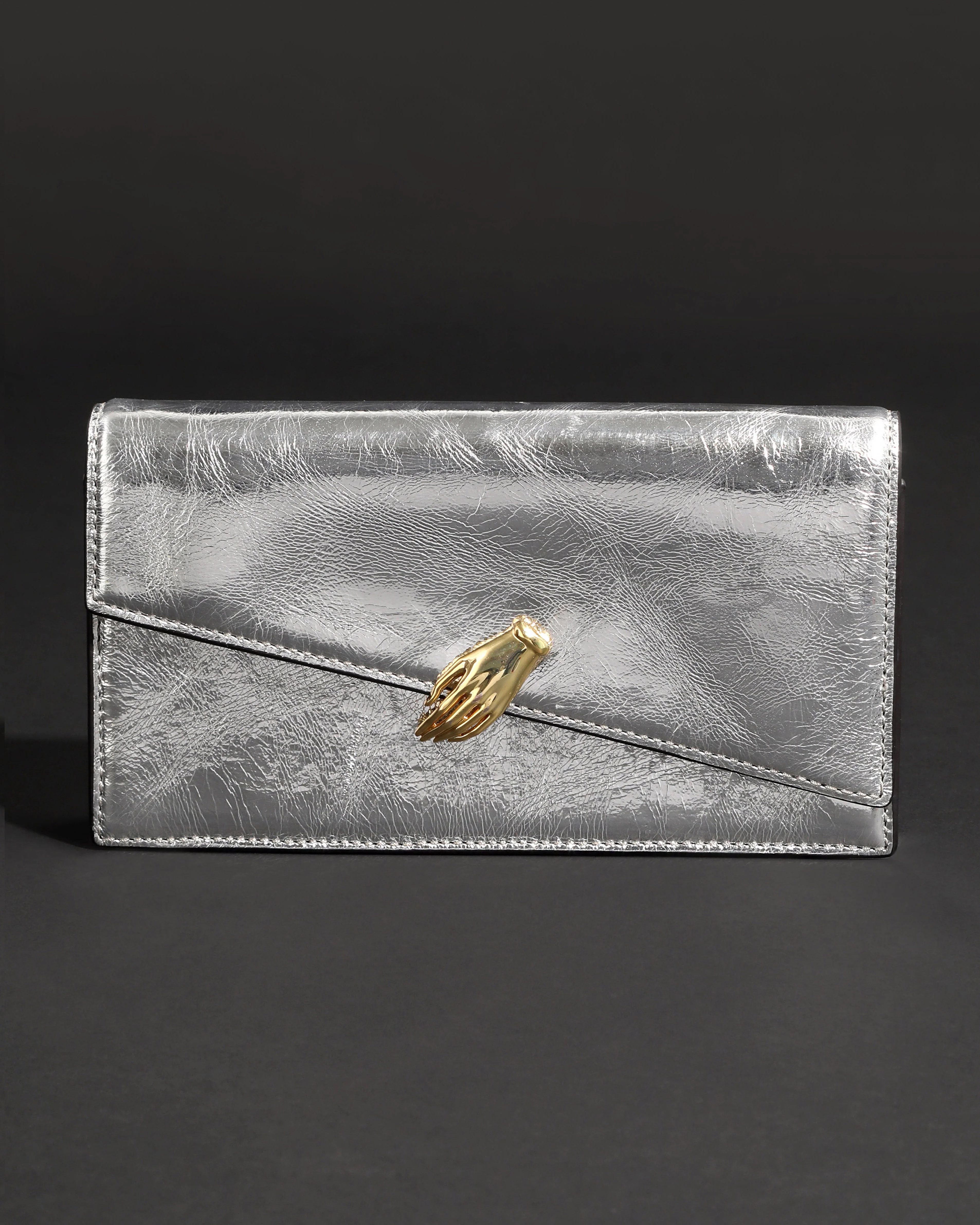 In My Dreams Silver Crossbody Bag with Chain – ALEXIS BITTAR | Alexis Bittar