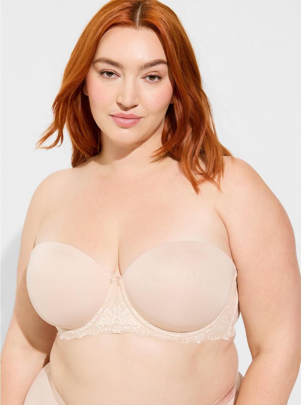 Strapless Lightly Lined Smooth Straight Back Bra | Torrid (US & Canada)