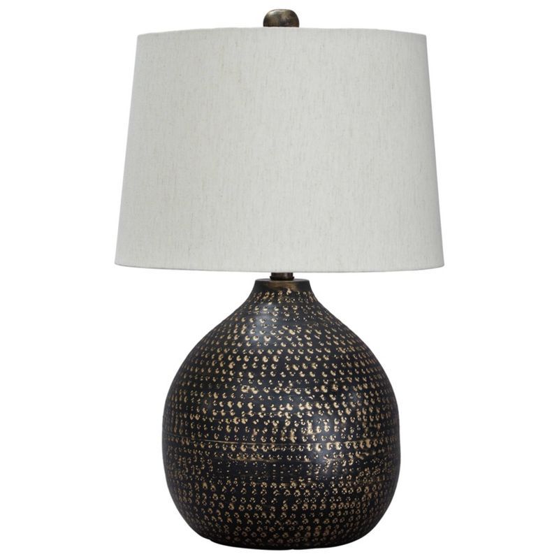 Maire Metal Table Lamp Black/Gold - Signature Design by Ashley | Target