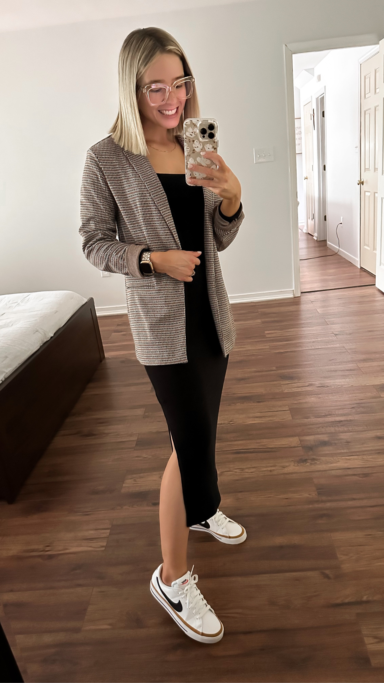 Babysoft square neck black long sleeve  sweater dress size XS TTS

Blazer XS TTS

Nike Court Legacy TTS

#LTKunder100 #LTKsalealert #LTKxNSale