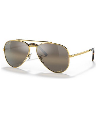 Unisex Polarized Sunglasses, RB3625 NEW AVIATOR | Macy's