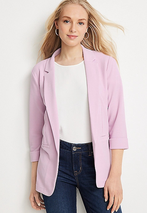 Versa Open Front Blazer | Maurices