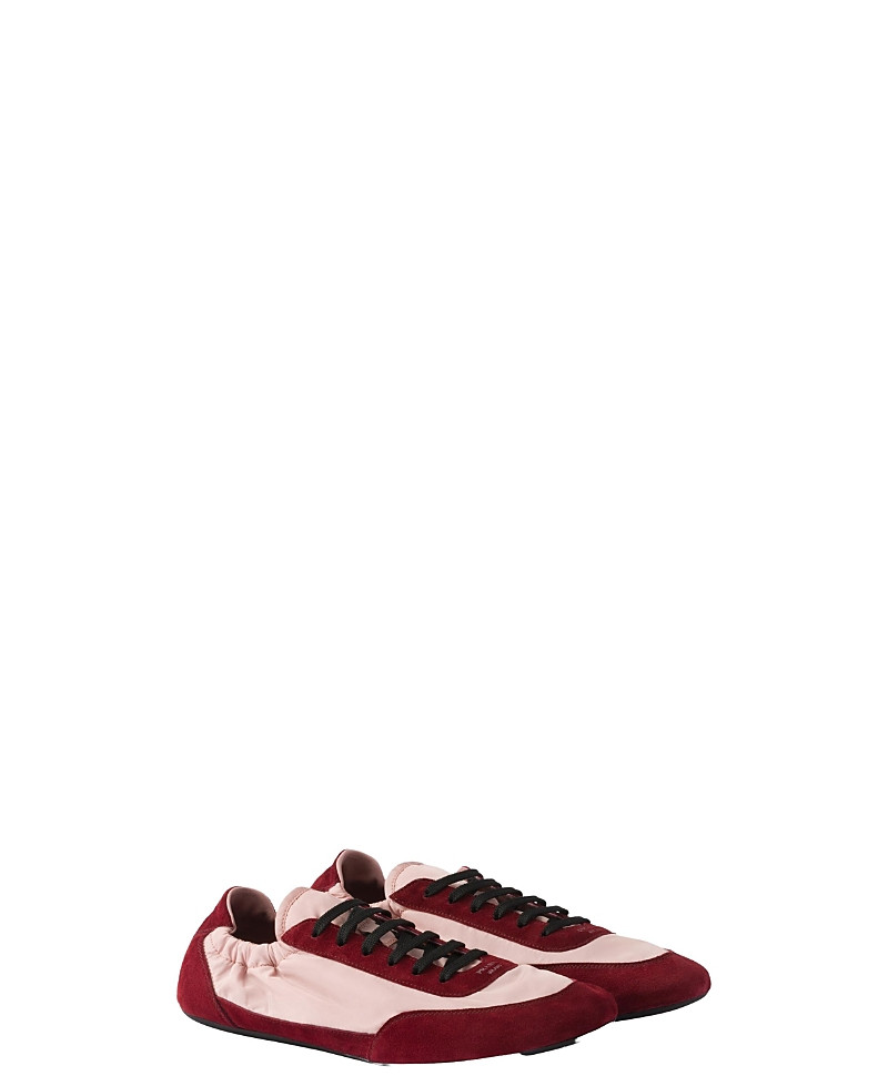 Prada Women's Collapse Re-Nylon and Suede Sneakers | Bloomingdale's (US)