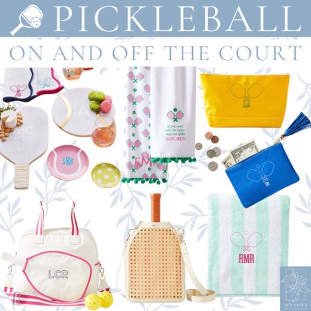 The perfect Pickleball monogrammed gifts from game essentials on the court to home accessories. 

#LTKover40 #LTKfindsunder100 #LTKSeasonal