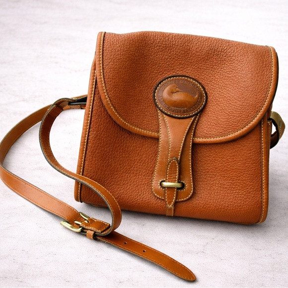 Vintage Dooney & Bourke Essex Crossbody Brown Leather AWL Bag | Poshmark