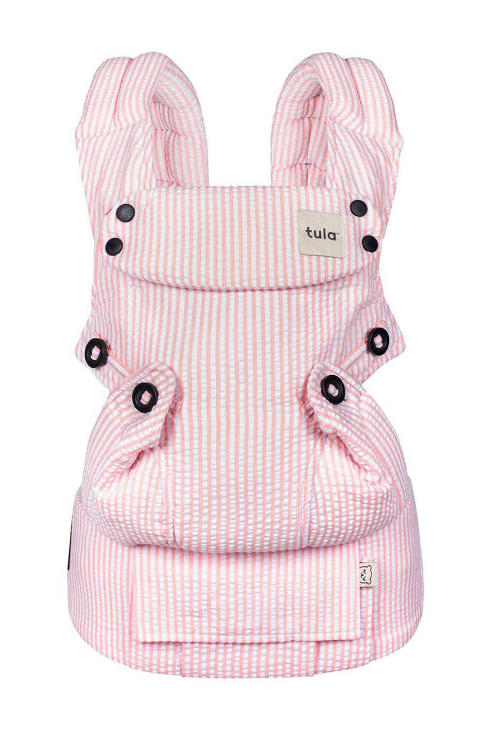 Blush Pink Classic - Seersucker Explore Baby Carrier | Baby Tula