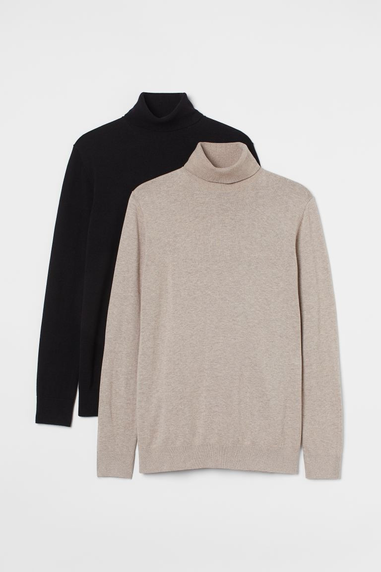 2-pack Turtleneck Sweaters | H&M (US + CA)