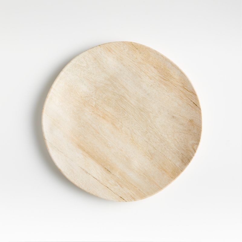 Faux Bois Melamine Salad Plate + Reviews | Crate & Barrel | Crate & Barrel