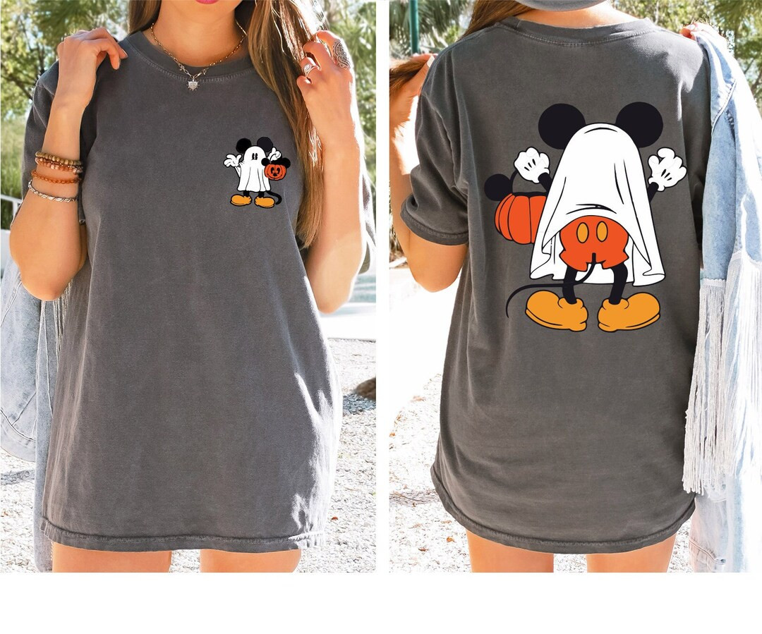 Disney Halloween 2 Sided Comfort Colors Shirtmickey Halloween - Etsy | Etsy (US)