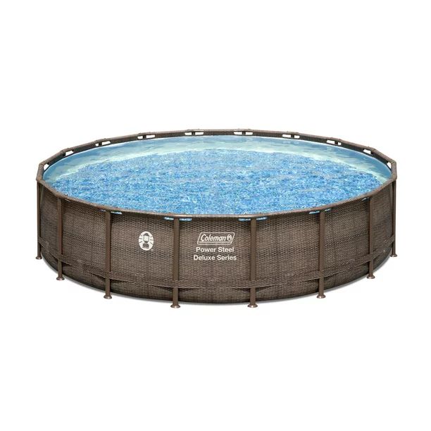 Coleman Power Steel 18’ x 48” Round Above Ground Pool Set | Walmart (US)