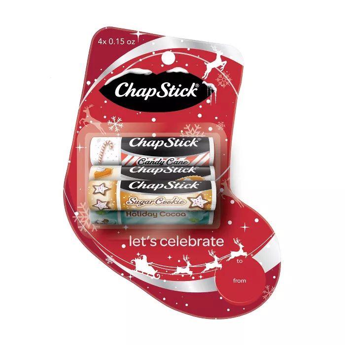 Chapstick Holiday Winter Stocking Lip Balm - 4ct | Target