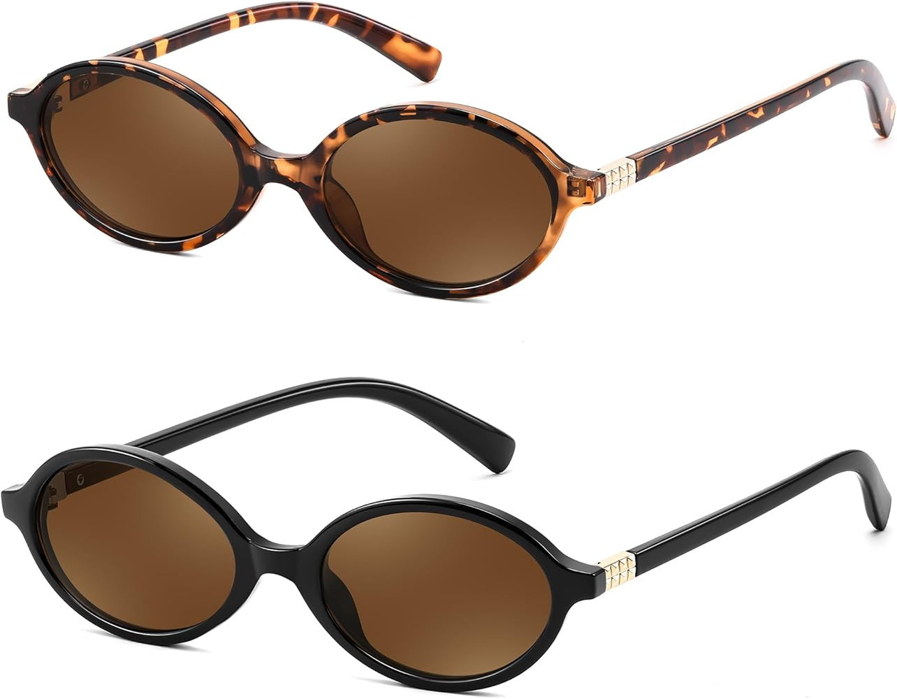 FEISEDY Retro Oval Sunglasses for Women 90s Narrow Round Lightweight Shades Y2k Trendy Sunnies B1... | Amazon (US)