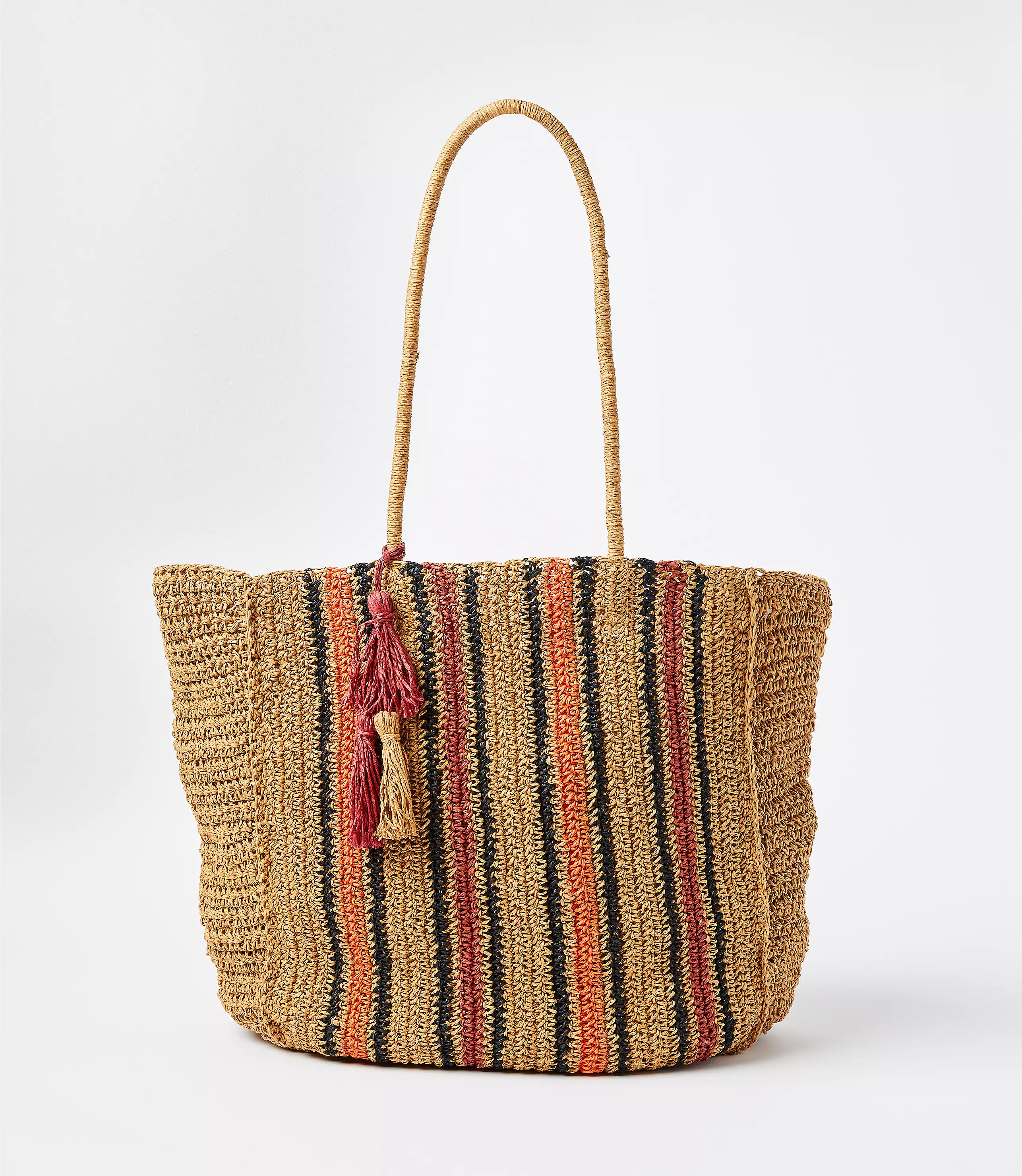 Salt & Umber Goldie Oversized Raffia Tote | LOFT