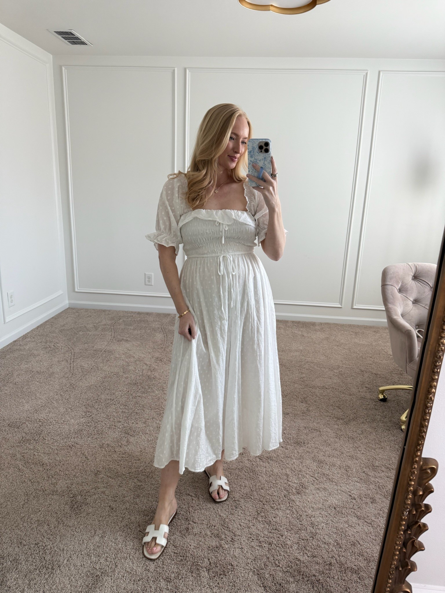 This adorable Amazon swiss dot midi dress would be perfect for a vacation! It comes in other colors and patterns as well. Wearing size small. Spring dresses // midi dresses // white dresses // vacation dresses // brunch dresses // Amazon spring 

#LTKSeasonal #LTKFindsUnder50 #LTKTravel