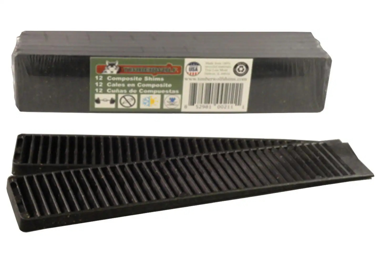 TimberWolf 0.25-in x 1.4375-in x 7.3125-in 12-Pack Composite Shim | SHIM-12-TWL | Lowe's