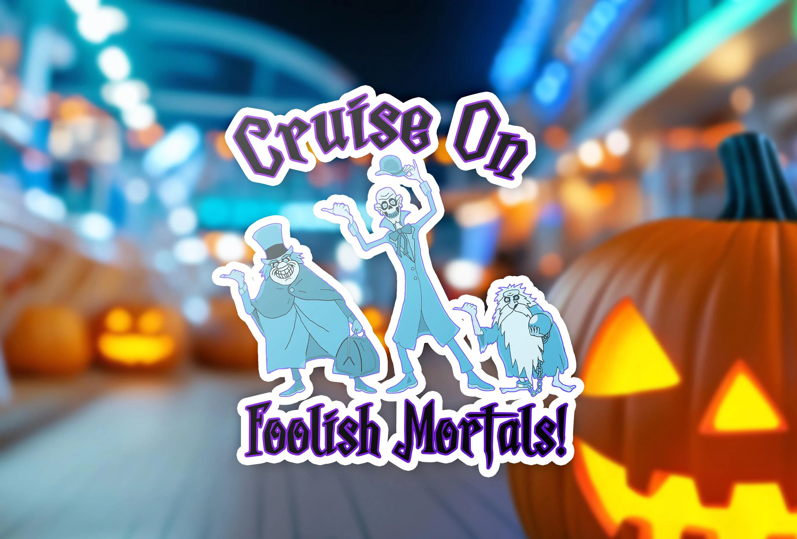 Haunted Mansion Cruise Magnet: Hitchhiking Ghosts Halloween Decor | Etsy (Global)