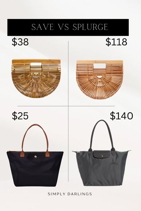 Save vs splurge on these bags! 

#LTKSeasonal #LTKFind #LTKunder50