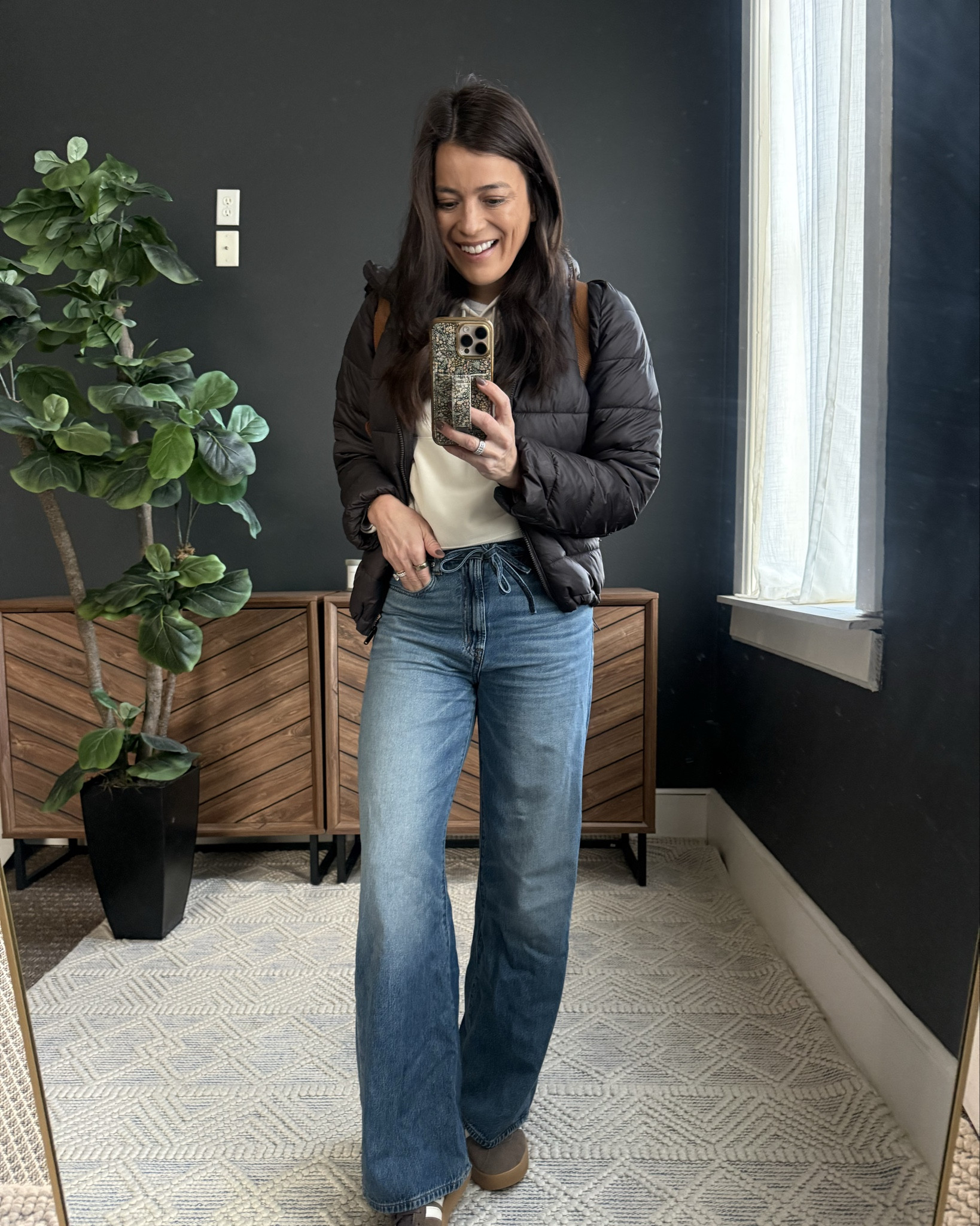 Podcast recording day! Wearing my TTS in everything but the shoes - I size down one. 

#LTKootd #LTKgrwm