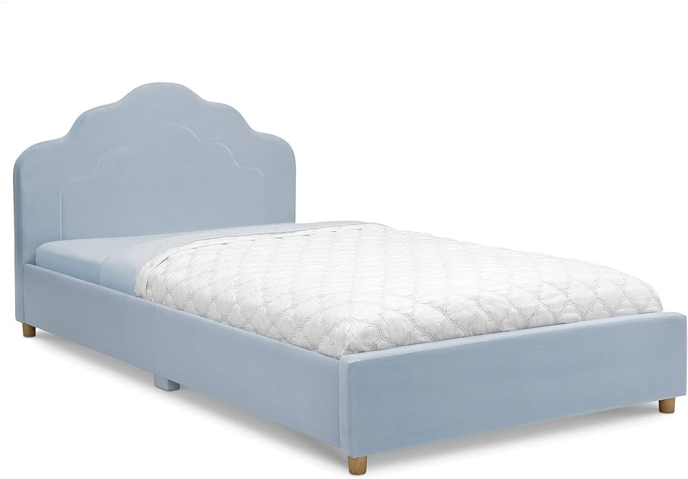 Delta Children Upholstered Twin Bed, Seafoam Blue | Amazon (US)
