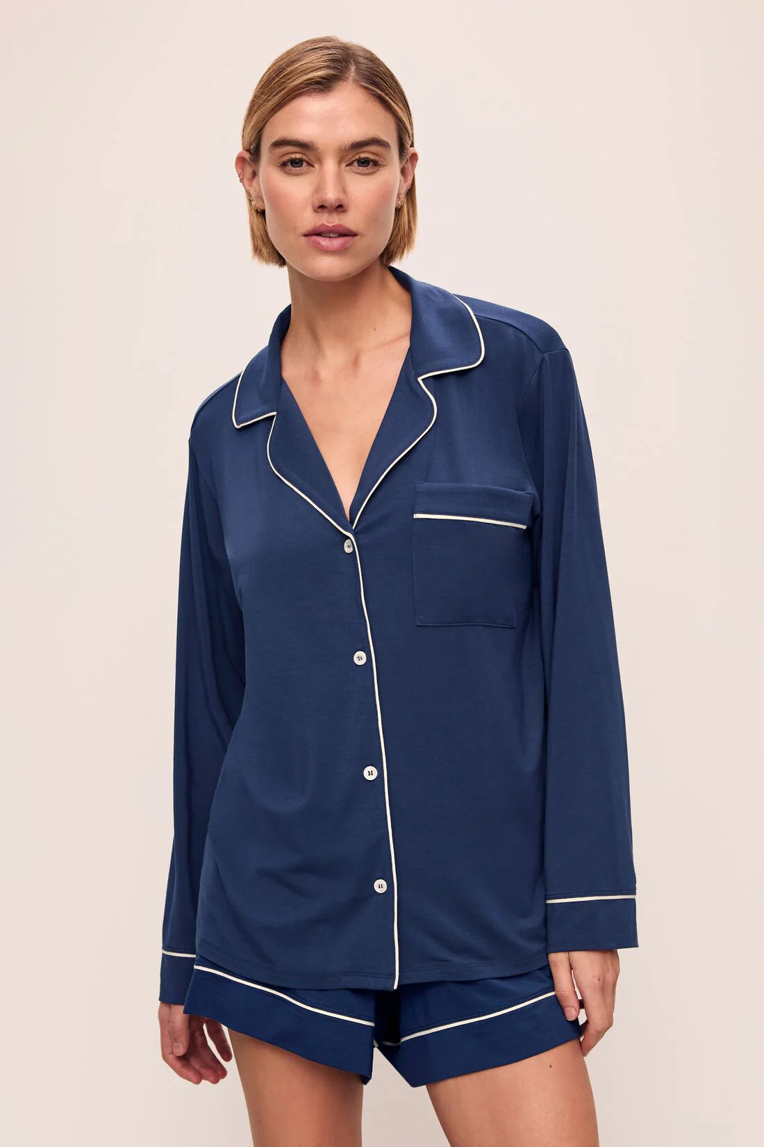 Gisele TENCEL™ Modal Relaxed Long Sleeve Short PJ Set | Eberjey