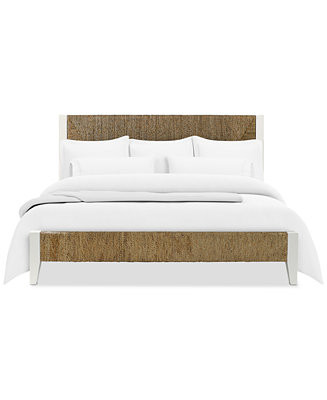 Catriona Woven Queen Bed - Macy's | Macy's