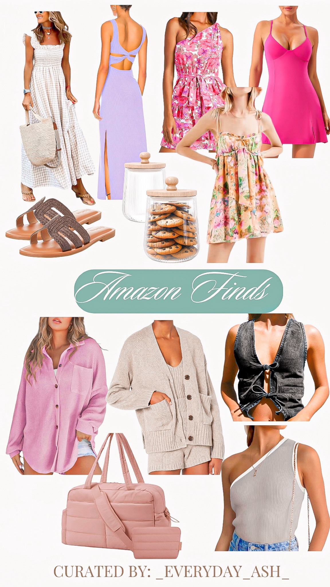 Amazon finds 💚


Amazon fashion, gingham dress, purple dress, wedding guest dress, pink dress, floral dress, brown sandals, cookie jars, Amazon finds, pink shacket, sweater set, denim shirt, denim vest, off shoulder shirt, travel bag 

#LTKTravel #LTKStyleTip #LTKFindsUnder50