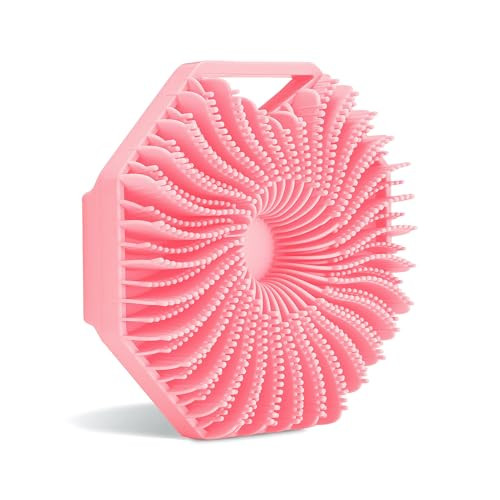 Sud Scrub® Antimicrobial Silicone Body Scrubber, Exfoliating Body Scrubber for Sensitive Skin, Eco Friendly Shower Scrubber for Body, Silicone Body Brush for Showering, Pink | Amazon (US)