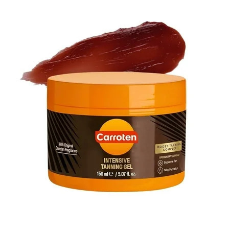 Carroten Intensive Tanning Gel | Browning Tan Accelerator | Non-Greasy Water-Resistant with Carrot and Coconut Oil | 5 fl oz | Walmart (US)