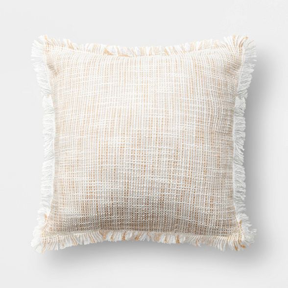 Outdoor Throw Pillow Natural - Threshold&#8482; | Target