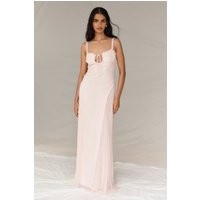 Saira Chiffon Maxi Dress - Powder Pink | MESHKI US