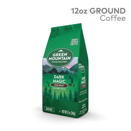 Green Mountain Coffee Dark Magic, Ground Coffee, Dark Roast, Bagged 12oz | Walmart (US)