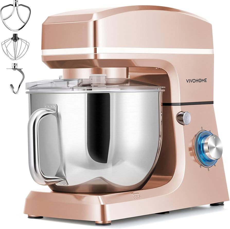 VIVOHOME 7.5 Quart Stand Mixer, 660W 6-Speed Tilt-Head Kitchen Electric Food Mixer with Beater, D... | Amazon (US)