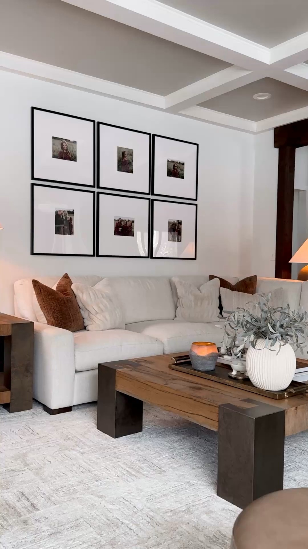 Finally swapping out our family photos after 2 years! These frames are one of my top sellers. They are high quality and the best part is the hanging hooks on the back are in the same spot on every frame making it so easy to hang them straight! My frames are 25x25 with an 8x10 opening. 

#LTKStyleTip #LTKWatchNow #LTKHome