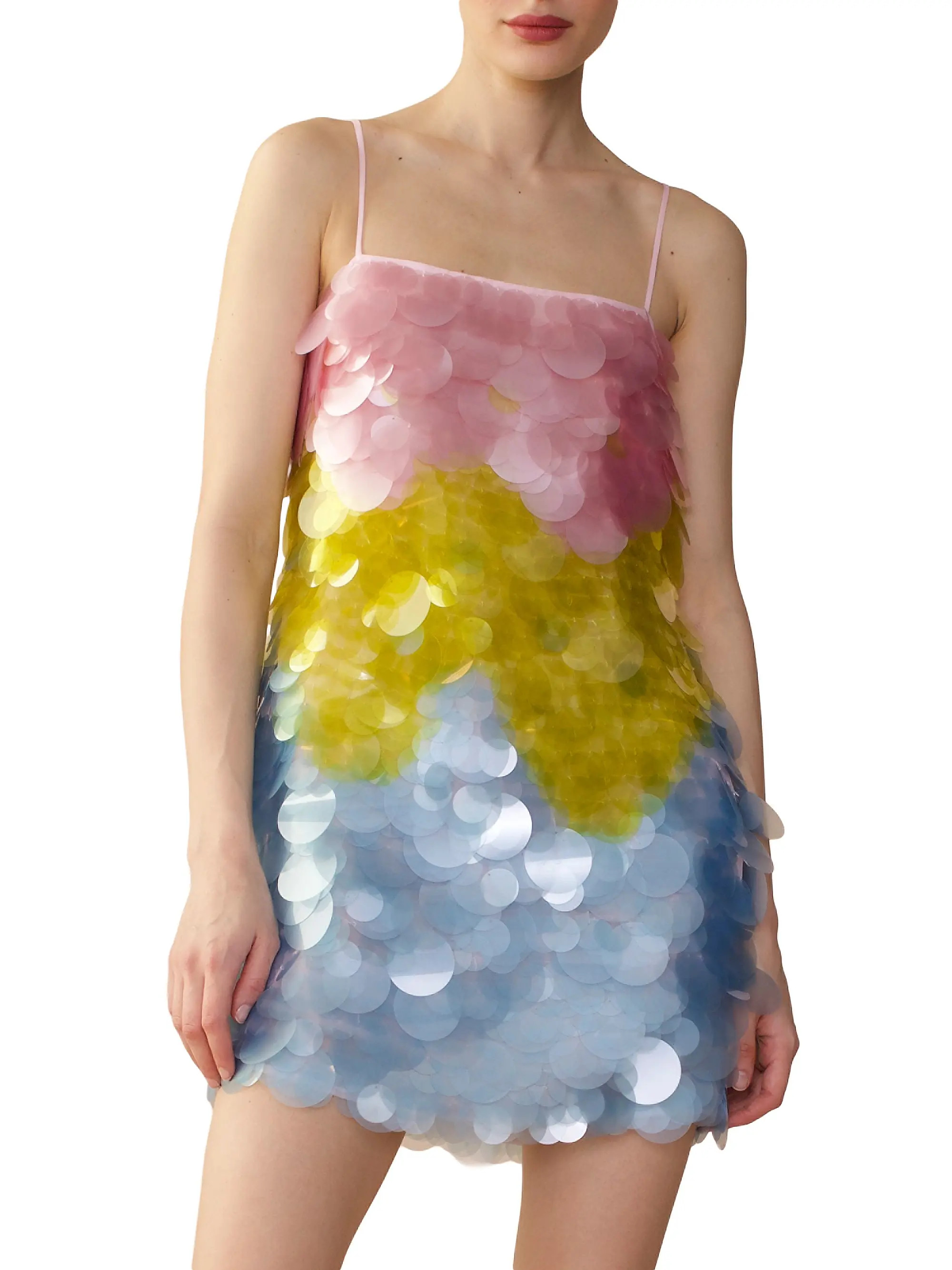 Paillettes Shift Minidress | Saks Fifth Avenue