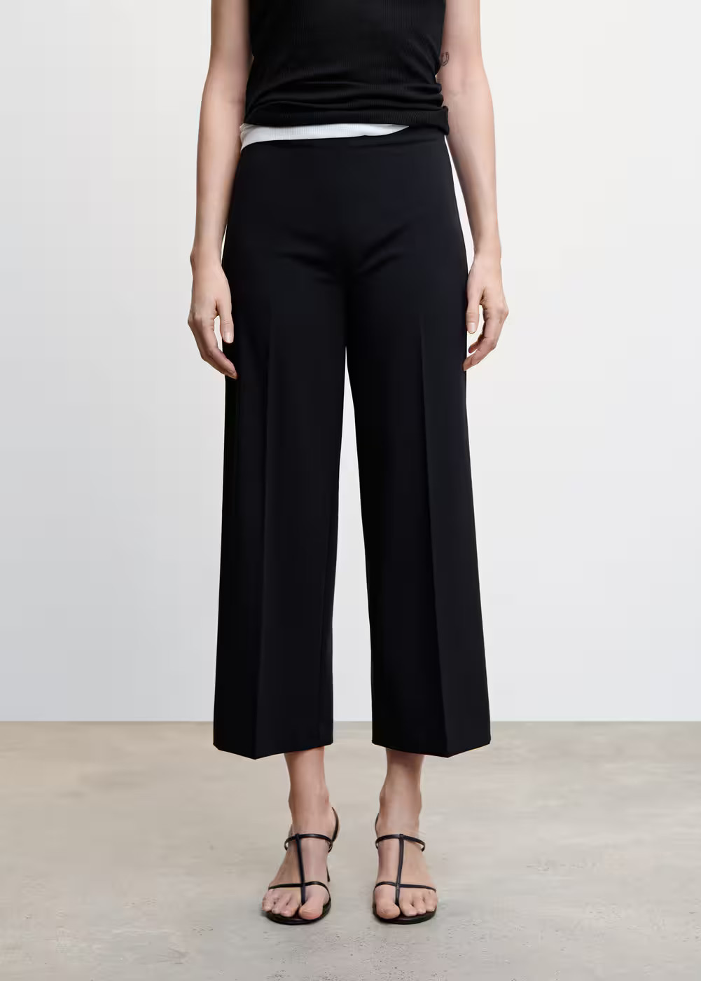 Straight culotte pants -  Women | Mango USA | MANGO (US)
