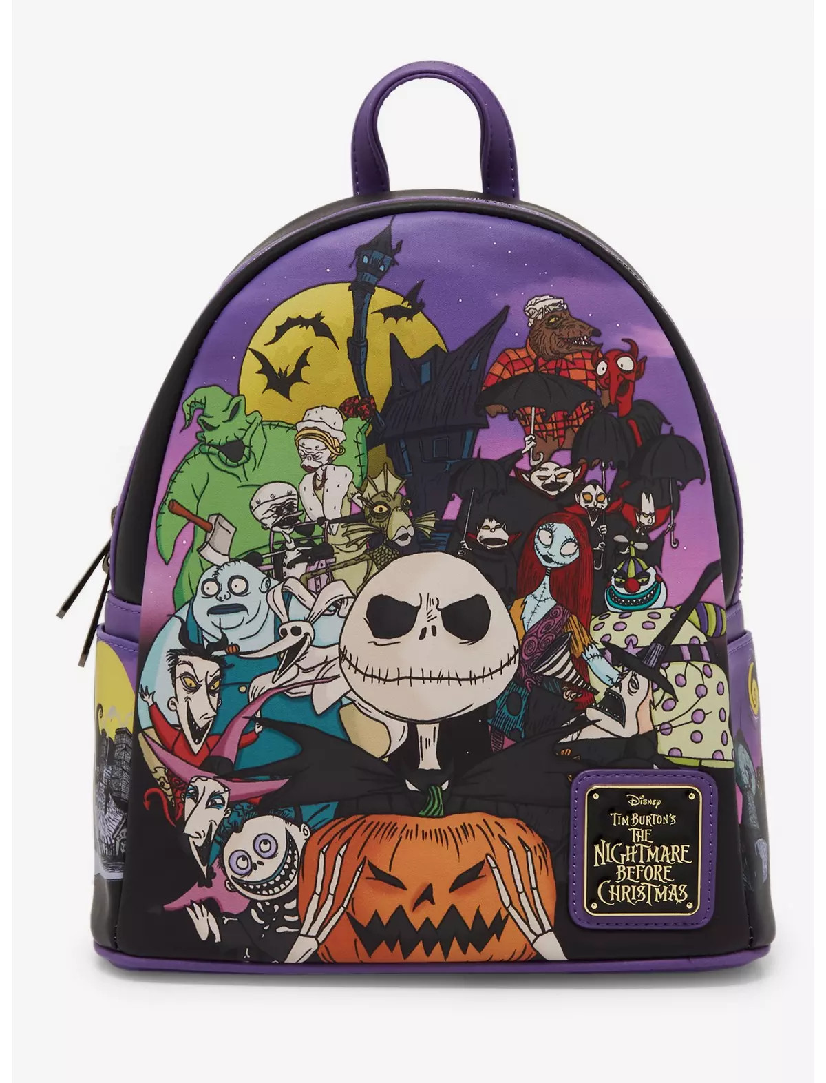 Loungefly Disney The Nightmare Before Christmas Characters Group Portrait Mini Backpack - BoxLunc... | BoxLunch