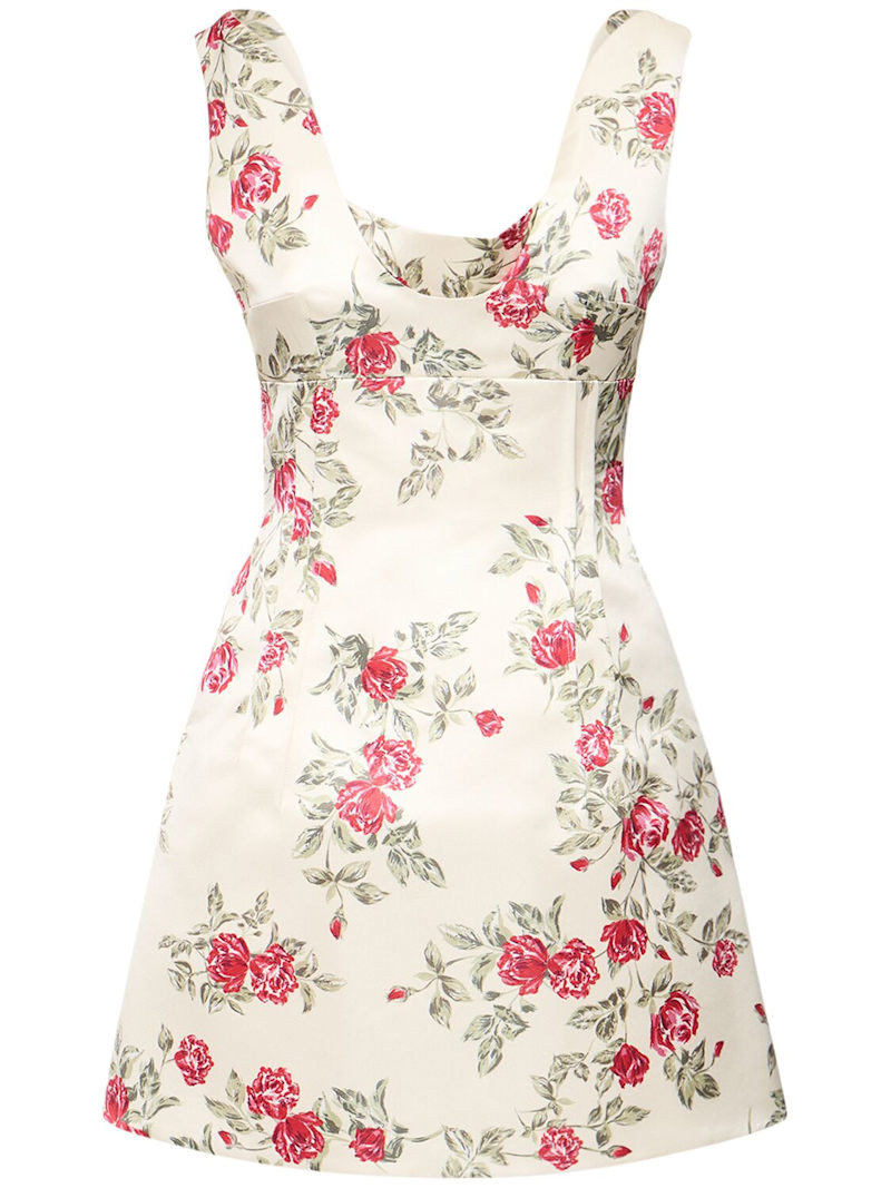Vestito in duchesse stampata - Emilia Wickstead - Donna | Luisaviaroma | Luisaviaroma