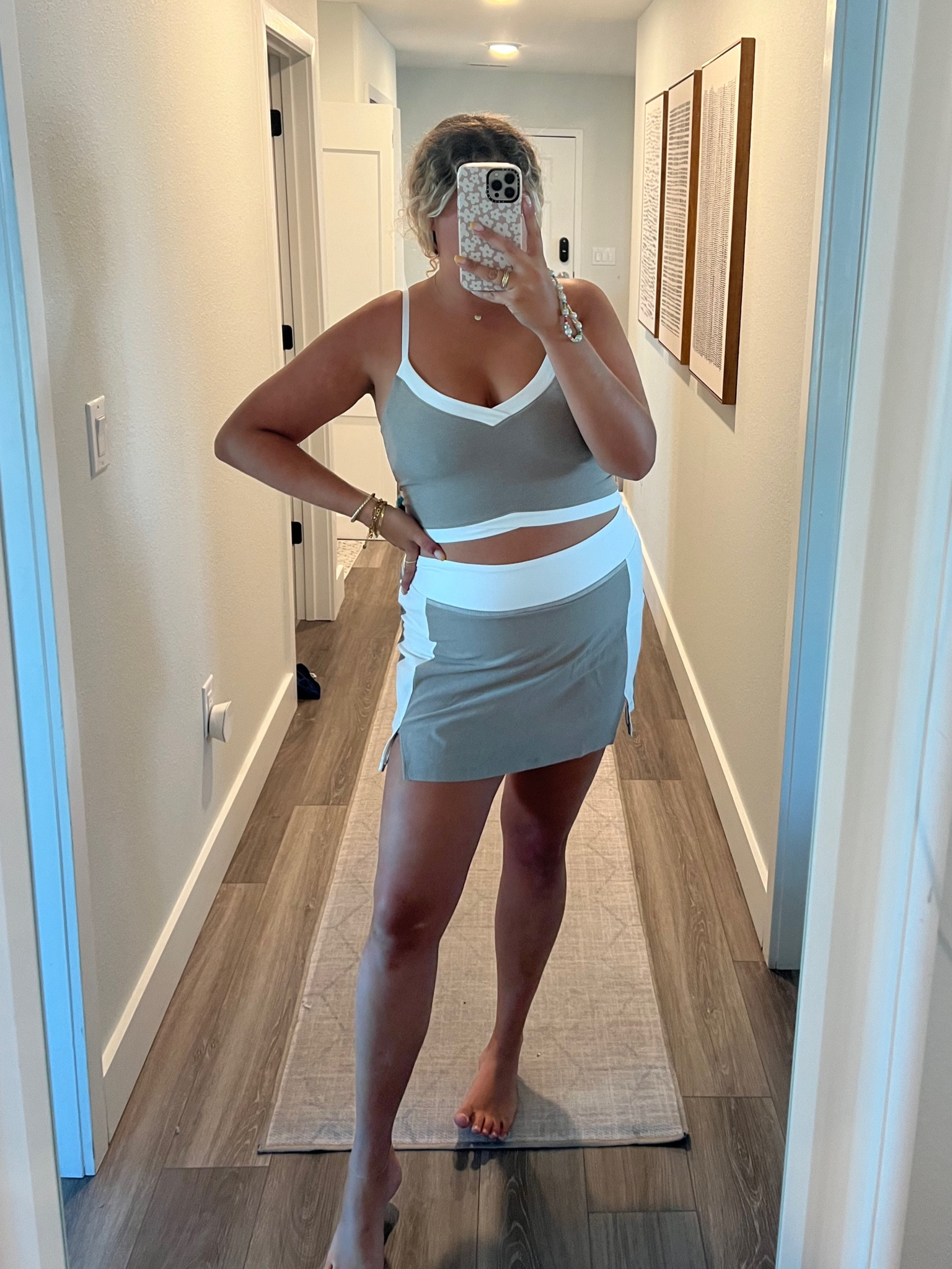 Obsessed with this Beyond Yoga activewear set! The skirt is so cute and the top is so supportive. 

#LTKcurves #LTKmidsize #LTKfitness